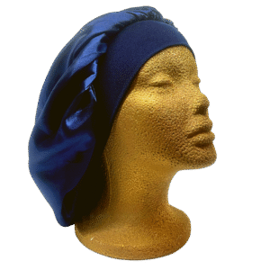 Ebbion Navy Canvas Crowns Bonnet